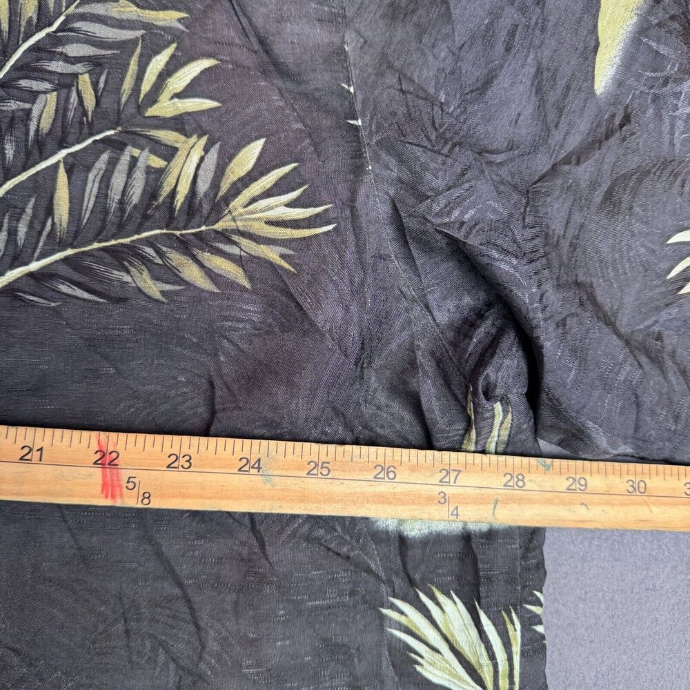 Tommy Bahama Button Up Shirt Men’s XXL Black Palm Beach Hawaiian Silk S/S Camp - Picture 5 of 7